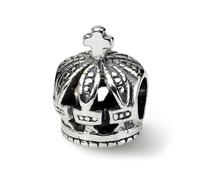 Croce & Corona Perlina .925 Argento Sterling Antico Finitura Reflection Beads