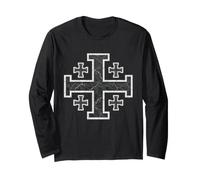 Croce Cristiana cattolica di Gerusalemme Maglia a Manica