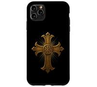 Croce cristiana di Costantino e simbolo di Chi Rho Custodia per iPhone 11 Pro Max