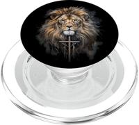 Croce Cristiana Leone Di Giuda Fede Religiosa Gesù Pastore PopSockets PopGrip per MagSafe