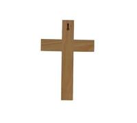Croce Cristo Battezzata Personalizzata SIMBOLO DI DIO Legno Artigianale Incis...