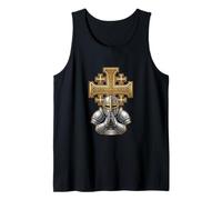 Croce Crociata Cavaliere Templare Cattolico Canotta