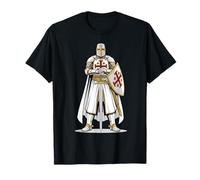Croce Crociata Cavaliere Templare Cattolico Maglietta