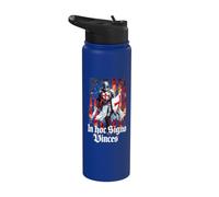 Croce Crociata Cavaliere Templare Cattolico Stainless Steel Insulated Water Bottle