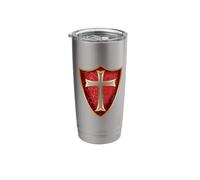 Croce Crociata Cavalieri Templari Bicchiere termico in acciaio inox doppia parete