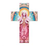 Croce da parete vintage in legno con Gesù Cristo, realistica da appendere per fede, speranza e benedizione, arte ispiratrice per casa, chiesa e persone care, regali cristiani