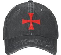 Croce dei Cavalieri Templari Donna Uomini Cappelli da papà Cotone Berretto da Baseball Casual Cappello da Sole per Pesca Che Corre Campeggio