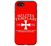 Croce dei Cavalieri Templari in latino 1118-1312 Stampa Bianca Custodia per iPhone SE (2020) / 7/8