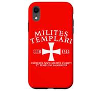 Croce dei Cavalieri Templari in latino 1118-1312 Stampa Bianca Custodia per iPhone XR