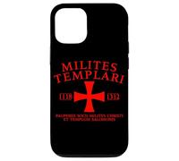 Croce dei Cavalieri Templari in latino 1118-1312 Stampa Rossa Custodia per iPhone 12/12 Pro