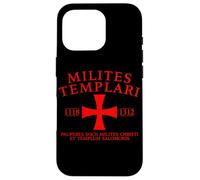 Croce dei Cavalieri Templari in latino 1118-1312 Stampa Rossa Custodia per iPhone 16 Pro