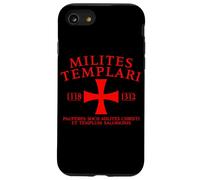 Croce dei Cavalieri Templari in latino 1118-1312 Stampa Rossa Custodia per iPhone SE (2020) / 7/8