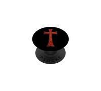 Croce dei Cavalieri Templari - Simboli cattolici PopSockets PopGrip Adesivo