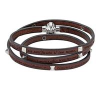 CROCE DEL SUD SRL Bracciale da donna di Amen della collezione preghiere. Gioiello realizzato in argento 925 di colore Marrone con preghiera incisa. Lunghezza: 57 cm. La referenza è PNIT05-PI-57
