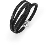 CROCE DEL SUD SRL Bracciale da Donna di Amen della Collezione Preghiere. Gioiello Realizzato in Argento 925 di Colore Nero con Preghiera incisa. Lunghezza: 60 cm. La referenza è PNIT02-PI-60