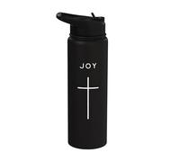 Croce della gioia - Gesù religioso cristiano minimalista Stainless Steel Insulated Water Bottle