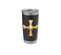 Croce di Cuthbert - Antichi simboli cristiani Bicchiere termico in acciaio inox doppia parete
