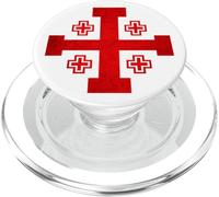 Croce di Gerusalemme Fede cristiana - Crociate crociate rosse audaci PopSockets PopGrip per MagSafe