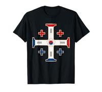 Croce di Gerusalemme sudcoreana - Corea del Sud cattolica Maglietta