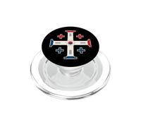 Croce di Gerusalemme sudcoreana - Corea del Sud cattolica PopSockets PopGrip per MagSafe