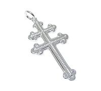 Croce di Lorena ciondolo in argento sterling .925 x 1 Sante Croci