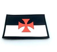 Croce di Malta Cavalieri Templari PVC Patch Morale Toppa