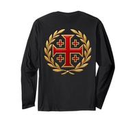 Croce Epica di Gerusalemme - Cavalieri Templari cristiani Maglia a Manica