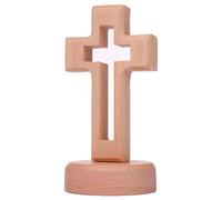 Croce in Legno Con,Croce Legno,Statua della Croce Ornamenti,Statua della Croce Ornamenti,Croce Santa Croce da,Altare con Stand Tavolo In Legno Croce Decori Casa