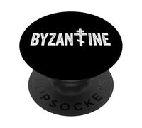 Croce ortodossa | Costantinopoli greca russa bizantina PopSockets PopGrip Adesivo