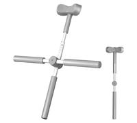 Croce per la schiena - 78 x 8 x 6 cm, bastone da yoga per stretching della parte superiore del corpo, correttore regolabile in acciaio inossidabile, strumento di allineamento imbottito in schiuma