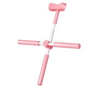 Croce per la schiena - 78 x 8 x 6 cm, bastone da yoga per stretching della parte superiore del corpo, correttore regolabile in acciaio inossidabile, strumento di allineamento imbottito in schiuma
