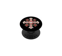 Croce polacca di Gerusalemme - Polonia cattolica PopSockets PopGrip Adesivo