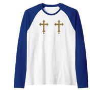Croce Romana. Io STO con Papa Leone. Maglia con Maniche Raglan