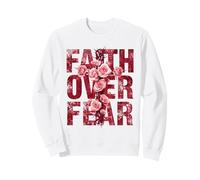 Croce Rose Simbolico Floreale Graphic Design Felpa