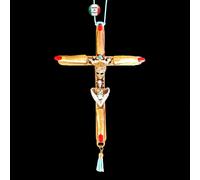 Croce Satanica Talismano Amuleto Pendente Chiesa di Satana Angelo Morte Teschio