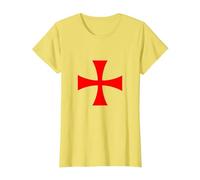 Croce Templare Maglietta, Donna, Limone, L