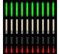 Croch Bastoncini luminosi da pesca - Luce luminosa e di lunga durata, facile da attivare, accessori impermeabili per la pesca notturna per posa e punte di canna (C: 3,0 mm, 100 pezzi)