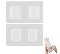 Crochet adhésifs trasparente solido - Autoadhésifs robuste sans clous | Crochet mural facile da utiliser | Rangement polyvalent cuisine salle de bain extérieur | Accessorio pratico décoration mur