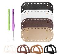 Crochet Bag Base - Crocheting Bag Making Kit | Purse Bottom With D Shape Handle For Women Men Hobbyists Enthusiasts Family Friends Coworkers And Others