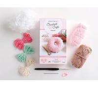 Crochet Café Amigurumi Kit Donut: Everything You Need Is Included: 100%-cotton Yarn, Crochet Hook, Stitch Marker, Tapestry Needle, Fiberfill, Step-by-step Leaflet, and Exclusive Instruction Videos; Beginner Friendly!