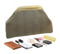 Crochet Clutch Purses Women, Handwoven Dumpling Bag, Stylish Lightweight Zipper Pouch, Elegant Foldover Design for Evening Use, Wedding Accessory, Travel, Casual Outings, Vacation Fashion Carry