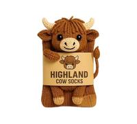 Crochet Cow - 3.94 Inches, Christmas Animal Decorations | Highland Cow Ornament Doll For Home Office Nursery Desk Christmas Birthday Farm Adults