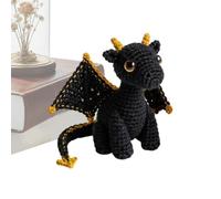 Crochet Dragon - Inspirational Knitted Pocket Dragon Doll with Card