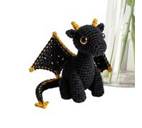 Crochet Dragon, Pocket Emotional Doll, Knitted Positive