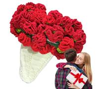 Crochet Flower Blanket - Carnation Pattern Throw, Romantic Boho Decorative Blanket, Soft Knit Home Accent, Handcrafted Comfort Layer | Exquisite Living Room Bedroom Sofa Throw For Relaxing Moment