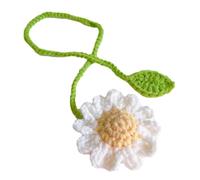 Crochet Flower Sprout Bookmarks | 36 x 5,5 cm Versatile Cute Handmade Knitted Floral Page Markers - Experience The Comfort Of Handmade Knitted Book Marks For Writer Readers, Christmas