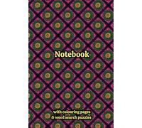 Crochet Granny Squares Themed Activity & Notebook: With Colouring Pages & Word Search Puzzles. An Organiser for Crocheters, Knitters, Yarn Lovers, ... Tracking, Sketching and Creative Ideas.