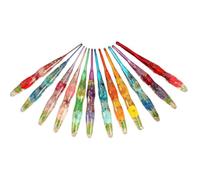 Crochet Hook Set 9 Pieces Knitting Tools Ergonomic Yarn Weaving Craft Kit