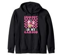Crochet Is My Cardio - Gomitolo per Uncinetto Felpa con Cappuccio