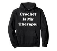Crochet Is My Therapy Passionate Yarn Lovers Felpa con Cappuccio